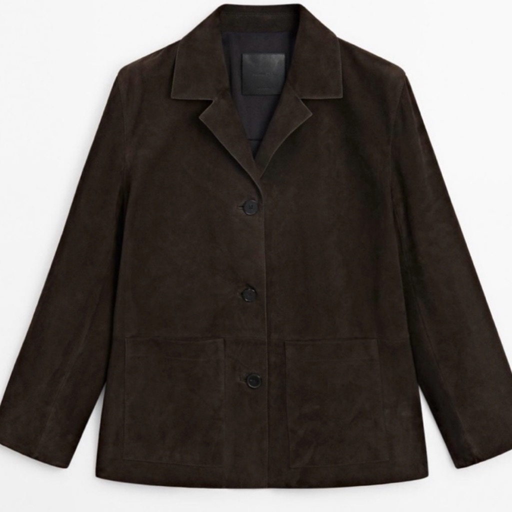 Massimo Dutti Dark Brown Women's Jacket Blazer Xs Nwot